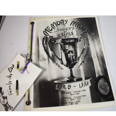 Society of Osiris Memory Night Programs of John and Mrs. McManus (famous collector who made up much of the content of the Klosterman Collection) - Image 2