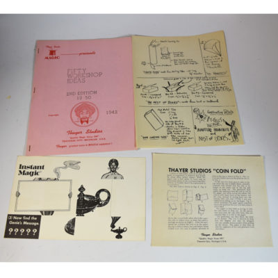 13 Publications from the Original Thayer Magic Company Files including the unseen and unpublished Thayer Catalog #10 cover - Image 4