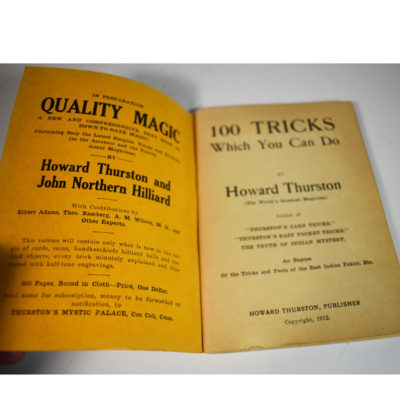 Original Thurston's 100 tricks you can do Pitch Book 1912 - Image 2