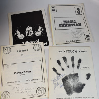 4 autographed lecture notes: Roth, Christian, Hades and Moorehouse