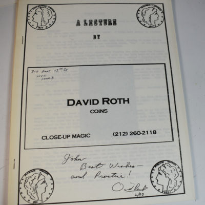 4 autographed lecture notes: Roth, Christian, Hades and Moorehouse - Image 3