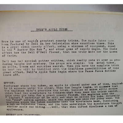 Original Dell O’ Dell Apple Tubes: 1954 from Dell O’ Dell:  scarce - Image 2