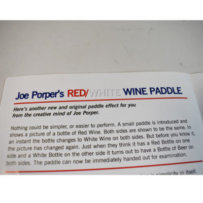 Joe Porper Red/White /Wine Paddle - Image 4