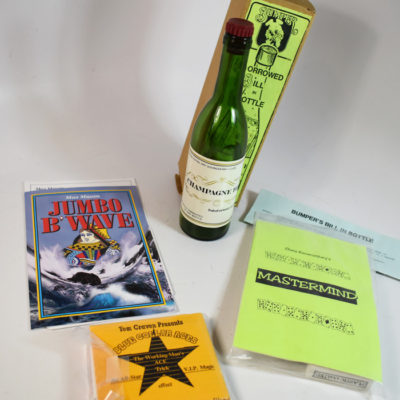 Chris Kenworthy Mastermind, Tom Craven Blue Collar Aces, Max Maven Jumbo Brain Wave, Signed Bill to Sealed Champagne Bottle - Image 2