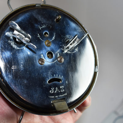 Paul Lembo Ringing Clock Stand with Vintage French made nesting clocks - Image 3