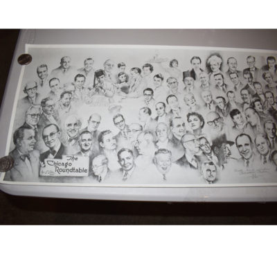 Chicago Magicians Roundtable Print by Salvatore Salla with original mailing tube - Image 4