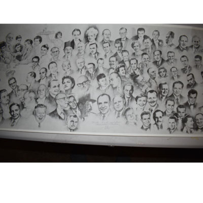 Chicago Magicians Roundtable Print by Salvatore Salla with original mailing tube