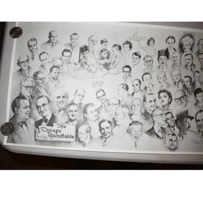 Chicago Magicians Roundtable Print by Salvatore Salla with original mailing tube - Image 5