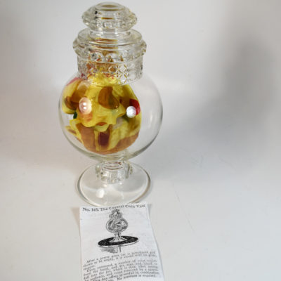 Vintage Crystal Coin Vase: Large Silver Dollar Version: scarce - Image 6