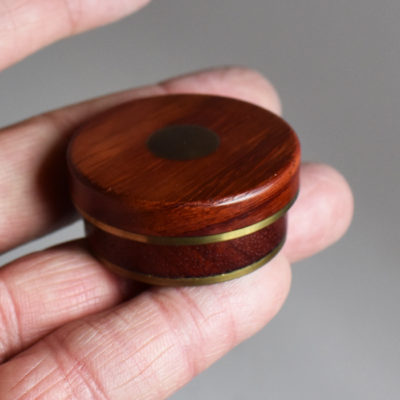Heavy brass and exotic wood Okito Box: finest I have ever seen - Image 2