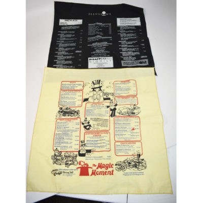Magic Napkin Menus: The Magic Moment and Illusions