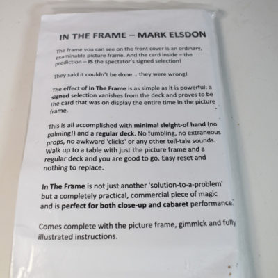 In the Frame Mark Elsdon: singed card to sealed picture frame - Image 2