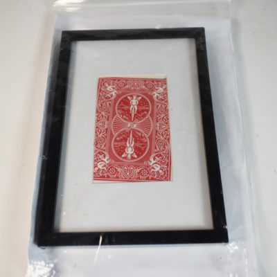 In the Frame Mark Elsdon: singed card to sealed picture frame