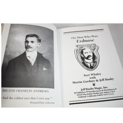 The Man Who Was Erdnase: Busby 1991 with critical letter from John Booth - Image 2