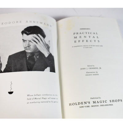 Annemann’s Practical Mental Effects 1944 Holden’s Magic first printing - Image 3