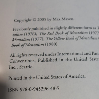 Prism Max Maven 2005 first edition (not the reprint!) Hermetic Press - Image 3