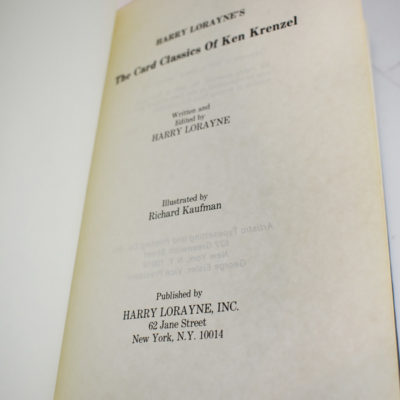Card Classics of Ken Krenzel first edition Harry Lorayne - Image 2