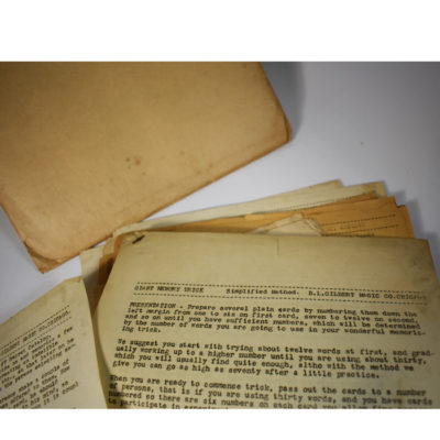 Large quantity of BL Gilbert magic Company of Chicago Magic Effects: 1920's : from the Thayer Files: Scarce - Image 2
