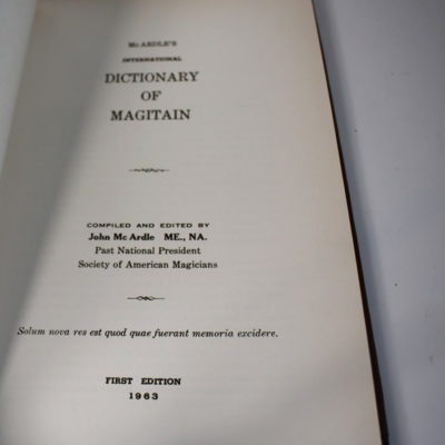 Dictionary of Magitain: John McArdle 1963 one of 50: scarce - Image 4