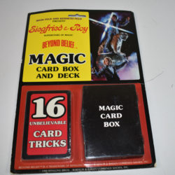 Siegfried and Roy Beyond Belief at the Frontier: Magic Card Box: 1982 new old store stock!