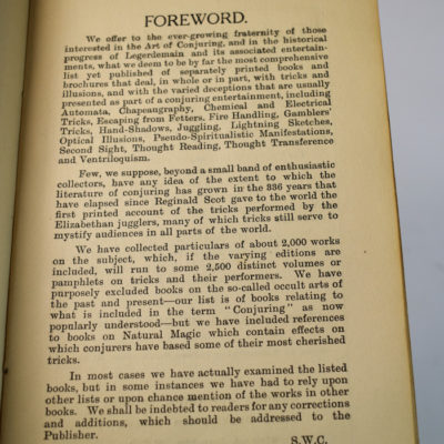 Bibliography of Conjuring and Kindred Deceptions: Sydney Clark and Adolphe Blind: 1920 - Image 3