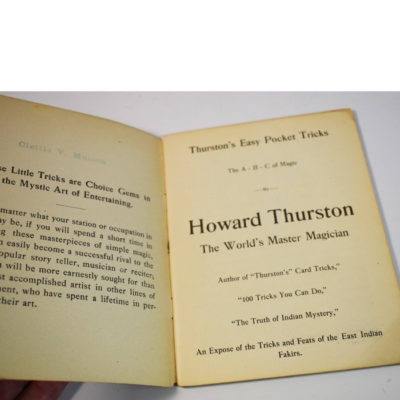Thurston's Easy Pocket Tricks 1911: Will Goldston's Copy with signed Bookplate - Image 3