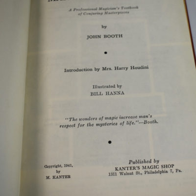 Marvels of Mystery John Booth: Kanter Magic - Image 2