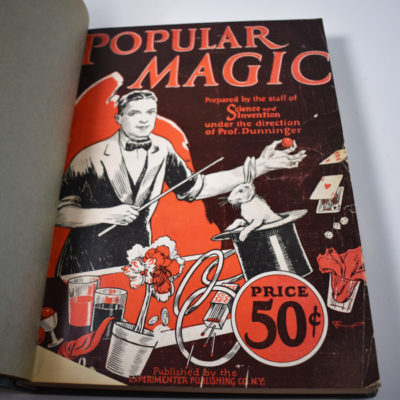 Dunninger's Popular Magic from Science and Invention: All three issues beautifully bound: 1926-1929: great find