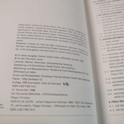 Hofzinser Non Plus Ultra Volume 1 Volker Huber Edition 1998: Magic Christian - Image 3