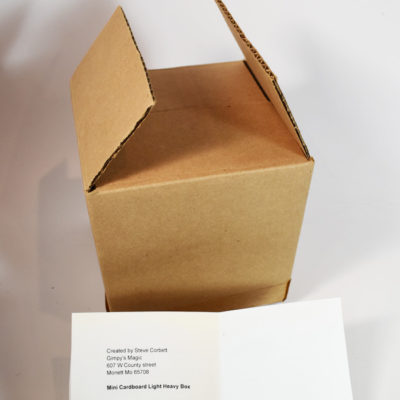 Mini Cardboard Light Heavy box by Gimpy Magic: no longer available
