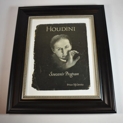 Houdini Original 1926 Program cover framed - Image 2
