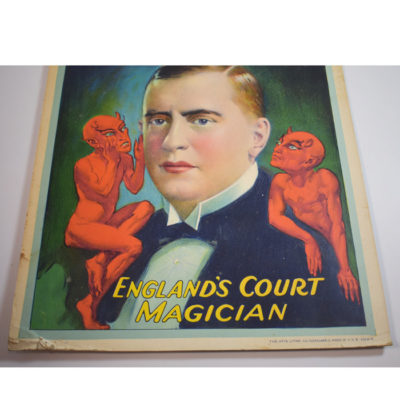 Original Tampa (Ray Sugden). Thurston the Magician Presents Window Card 1923: scarce - Image 3