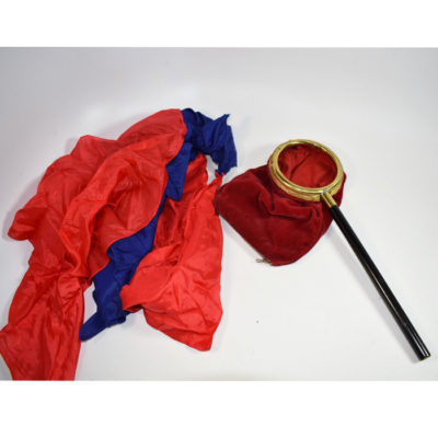 Vintage P&L Comedy Zipper Change Bag with 20th century silks