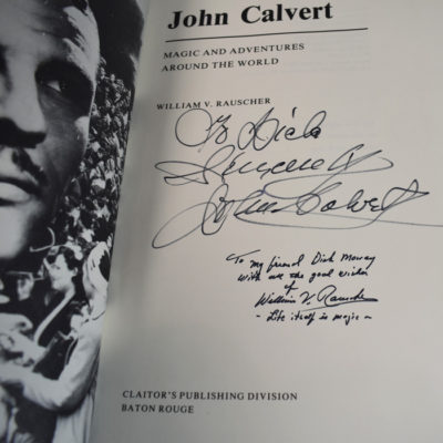 John Calvert Magic and Adventures Around the World: signed twice by Calvert and Rauscher - Image 3