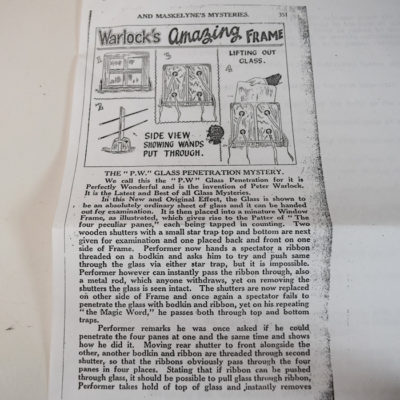 Davenport Original Warlock Glass Penetration circa 1950:  rare - Image 2