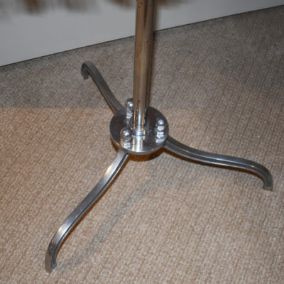 P&L Heavy Aluminum Table circa 1930: original 2 well  top - Image 2