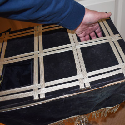 P&L Heavy Aluminum Table circa 1930: original 2 well  top - Image 4