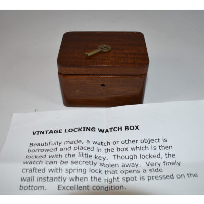 Locking Vintage Spring Loaded Watch Box circa 1925 - Image 2