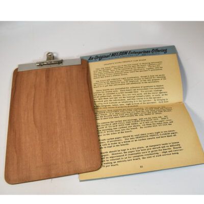 Vintage Nelson Enterprises Ultra Perfect Clip Board