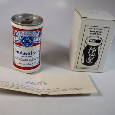 Original Jeff Stewart Appearing Beer Can; 1984: new old store stock