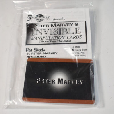 Peter Marvey's Invisible Manipulation Cards Extra Thin: new unopened: long unavailable