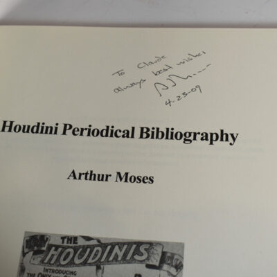 Houdini Periodical Bibliography 2006 signed by the author - Image 2
