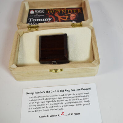 Tommy Wonder Card in Box by Auke Van Dokkum and Stevens Magic