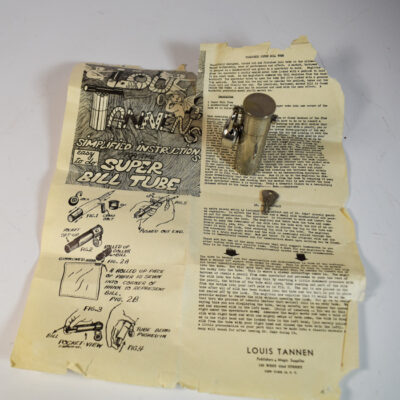 Lou  Tannen Super Bill Tube; circa 1960 with original instructions - Image 3
