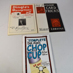 Dingle's Deceptions/ My Favorite Card Tricks by Lorayne/ Complete Don Alan's Chop Cup