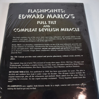 Flashpoints Edward Marlo by Jon Racherbaumer: 1992 first edition and print still in MFG wrap! - Image 2
