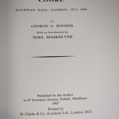 Maskelyne and Cooke, Egyptian Hall, London, 1873-1904: George Jennes( with extra's!): scarce - Image 3