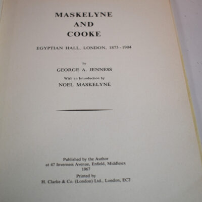 Maskelyne and Cooke, Egyptian Hall, London, 1873-1904: George Jennes( with extra's!): scarce - Image 9