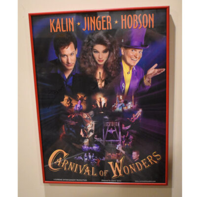 Carnival of Wonders poster beautifully framed: singed by Kalin and Jinger