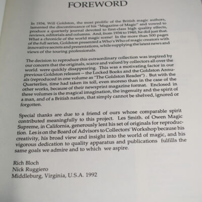 Goldston Magicians Quarterly: 1992 Collectors Workshop - Image 2